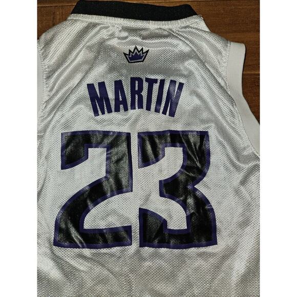 Adidas Sacramento Kings Jersey #23 Kevin Martin YOUTH Sz M 10-12 NBA - Picture 5 of 11